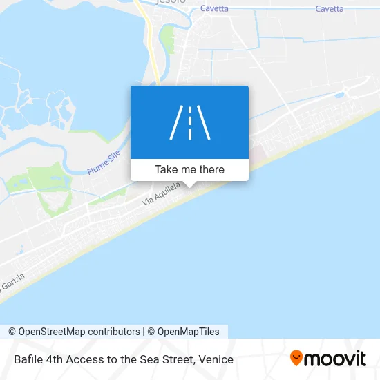 Bafile 4th Access to the Sea Street map
