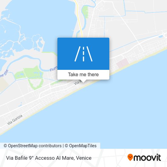 Via Bafile 9° Accesso Al Mare map