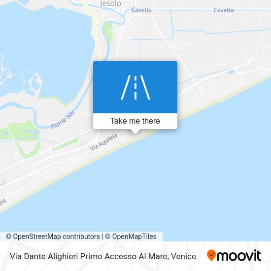 Via Dante Alighieri Primo Accesso Al Mare map