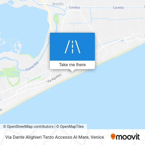 Via Dante Alighieri Terzo Accesso Al Mare map