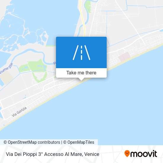Via Dei Pioppi 3° Accesso Al Mare map
