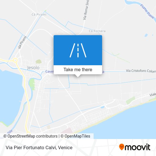 Via Pier Fortunato Calvi map
