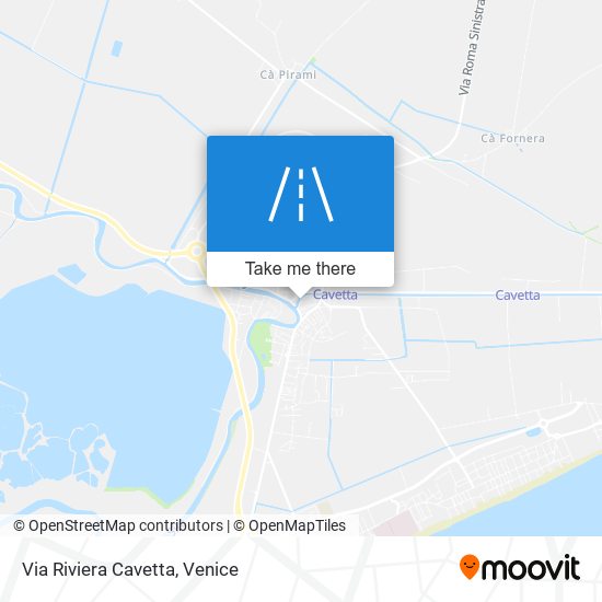 Via Riviera Cavetta map