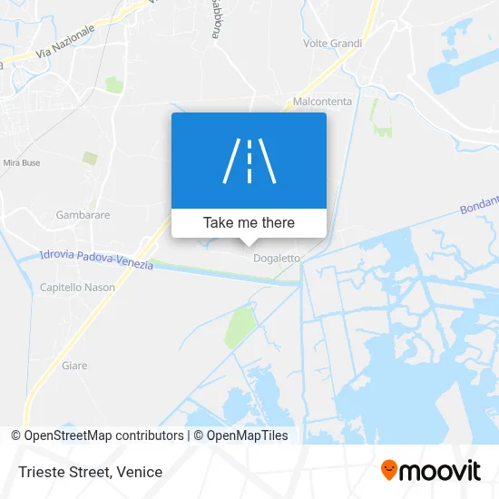 Trieste Street map
