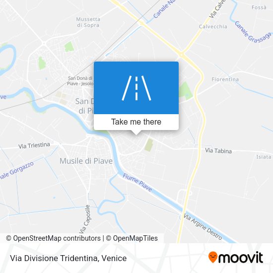 Via Divisione Tridentina map