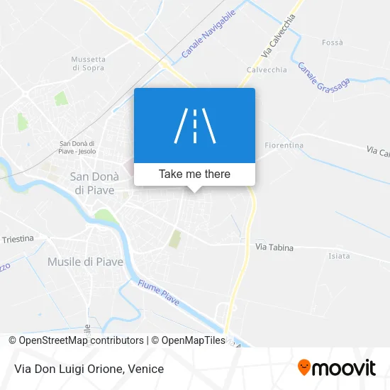 Via Don Luigi Orione map