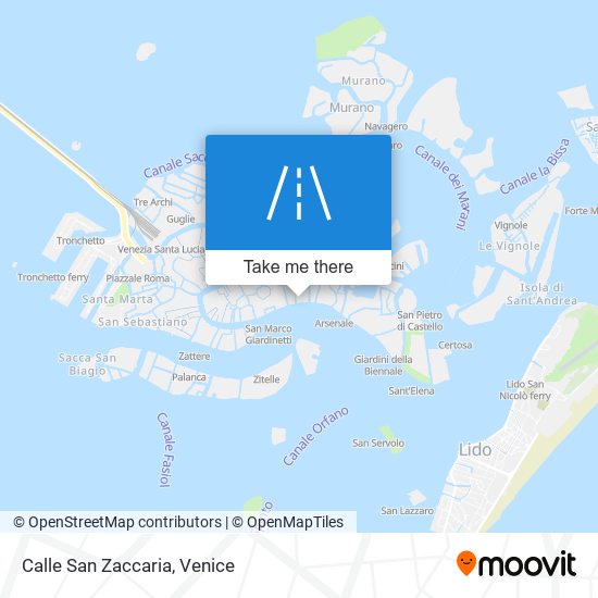 Calle San Zaccaria map