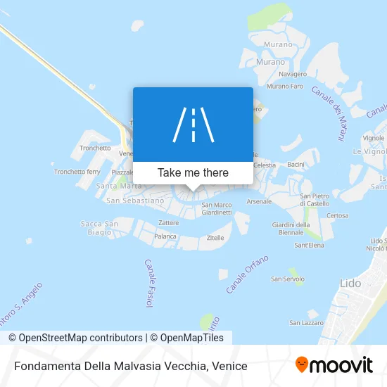 Fondamenta Della Malvasia Vecchia map