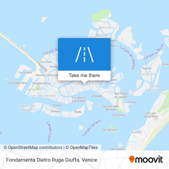 Fondamenta Dietro Ruga Giuffa map