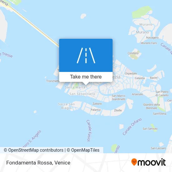 Fondamenta Rossa map