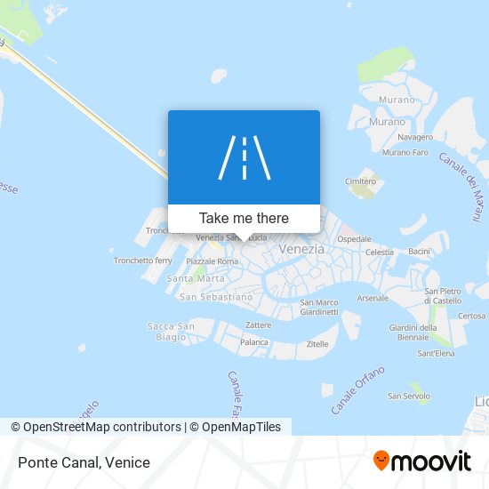 Ponte Canal map