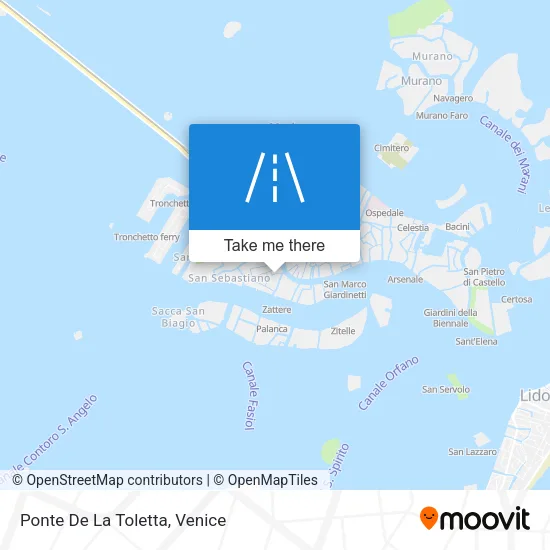 Ponte De La Toletta map