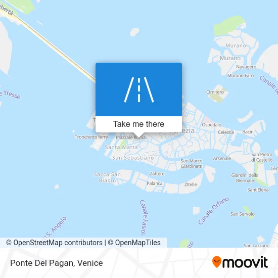 Ponte Del Pagan map