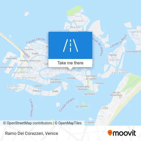 Ramo Dei Corazzeri map