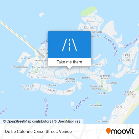 De Le Colonne Canal Street map