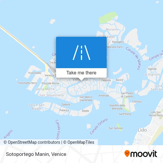 Sotoportego Manin map