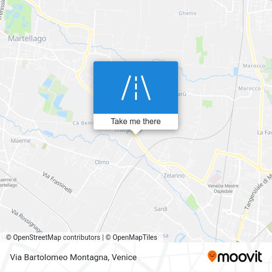 Via Bartolomeo Montagna map