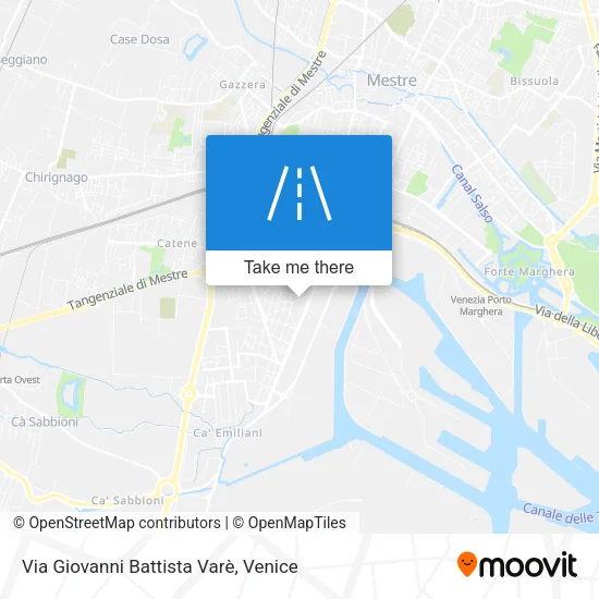 Via Giovanni Battista Varè map