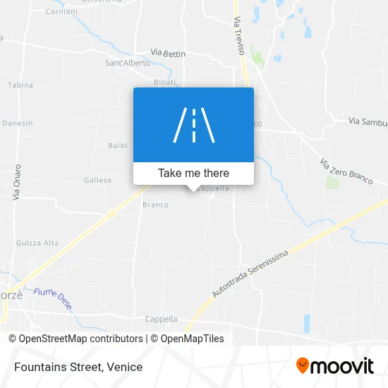 Fountains Street map