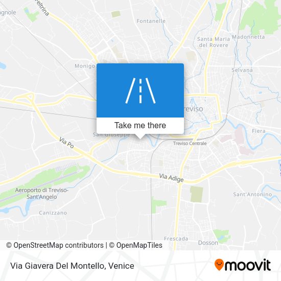 Via Giavera Del Montello map