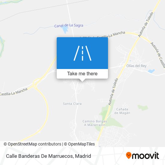 Calle Banderas De Marruecos map