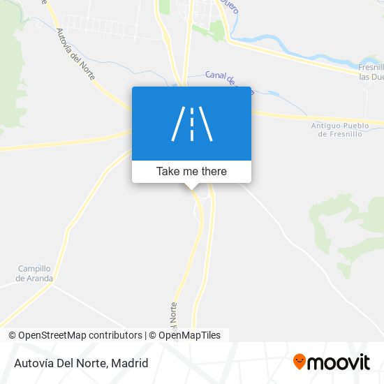 Autovía Del Norte map