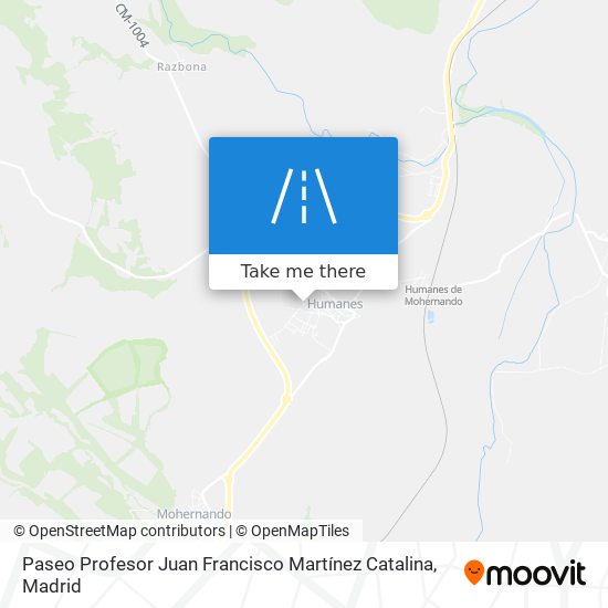 mapa Paseo Profesor Juan Francisco Martínez Catalina