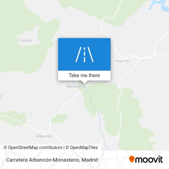 Carretera Arbancón-Monasterio map