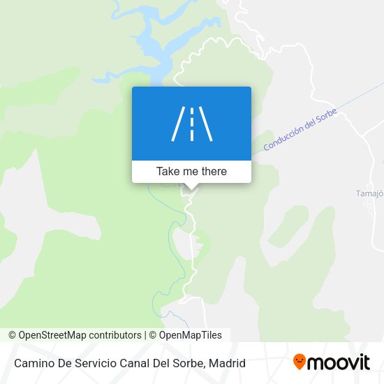 Camino De Servicio Canal Del Sorbe map