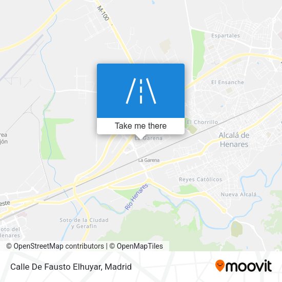 Calle De Fausto Elhuyar map