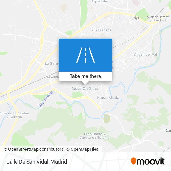mapa Calle De San Vidal