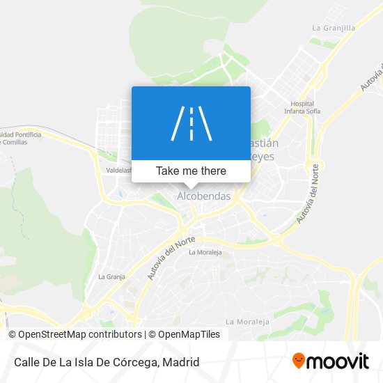 Calle De La Isla De Córcega map