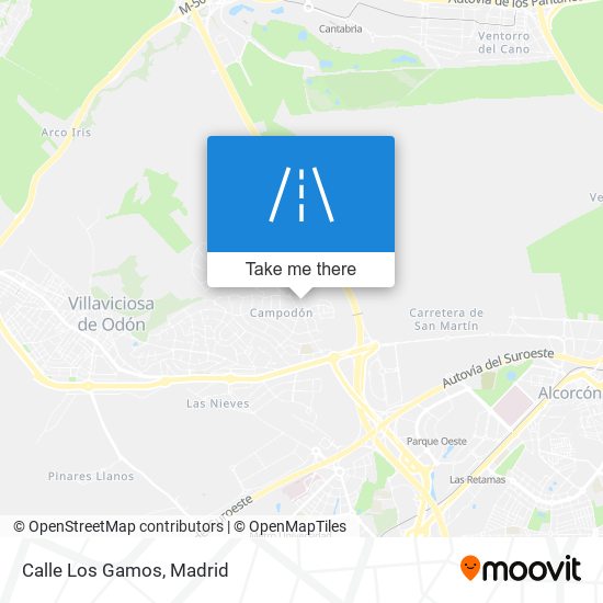 Calle Los Gamos map