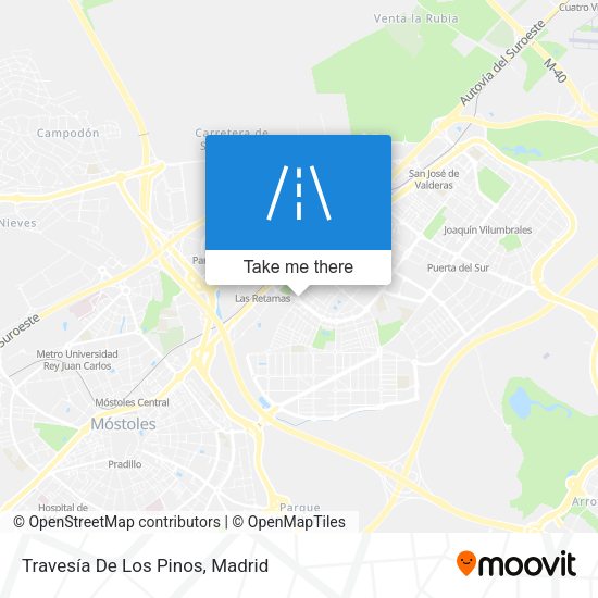Travesía De Los Pinos map