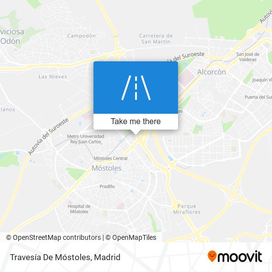 mapa Travesía De Móstoles