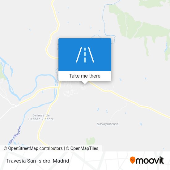 Travesía San Isidro map
