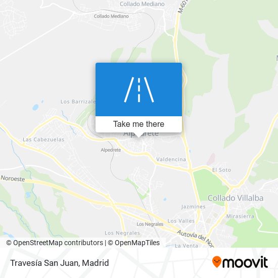 Travesía San Juan map