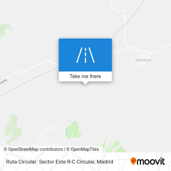 Ruta Circular: Sector Este R-C Circular map
