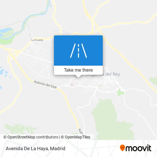 mapa Avenida De La Haya