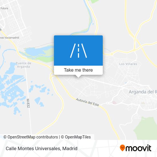 Calle Montes Universales map