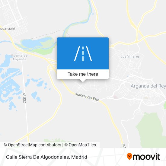 Calle Sierra De Algodonales map