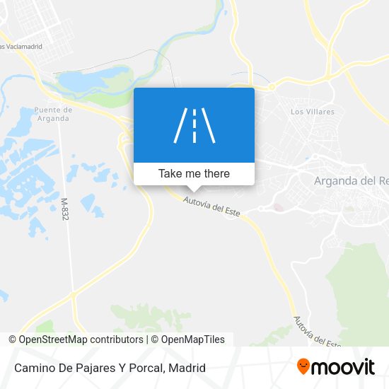 Camino De Pajares Y Porcal map