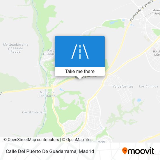 Calle Del Puerto De Guadarrama map