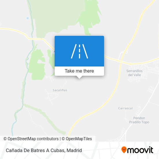 Cañada De Batres A Cubas map