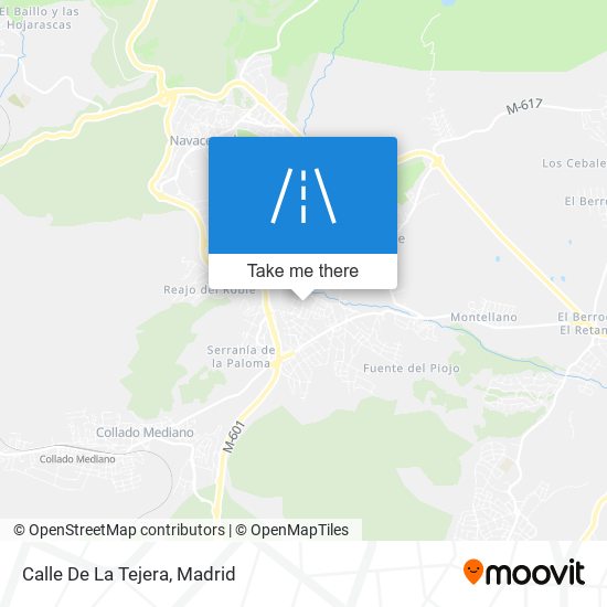 mapa Calle De La Tejera