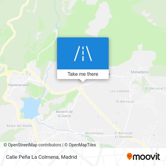 Calle Peña La Colmena map