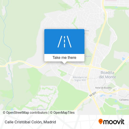 Calle Cristóbal Colón map