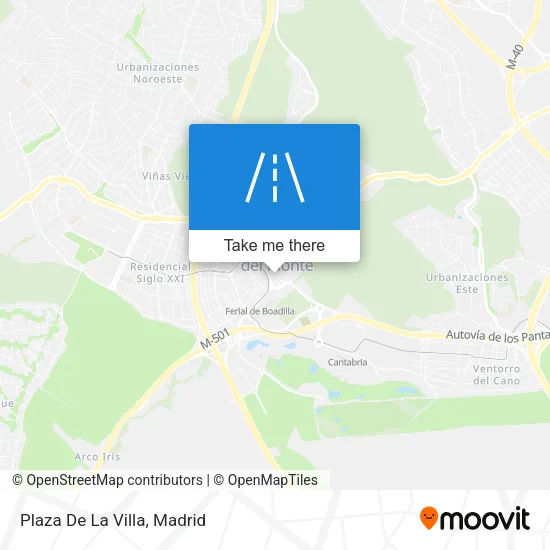 Plaza De La Villa map