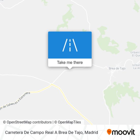 Carretera De Campo Real A Brea De Tajo map