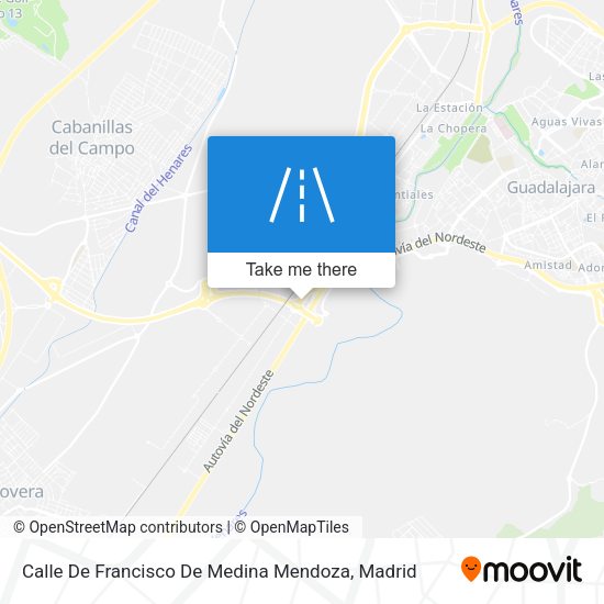 Calle De Francisco De Medina Mendoza map